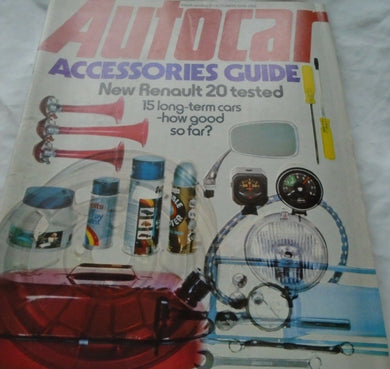 AUTOCAR 9 OCTOBER 1976 - ACCESSORIES - RENAULT 20 -