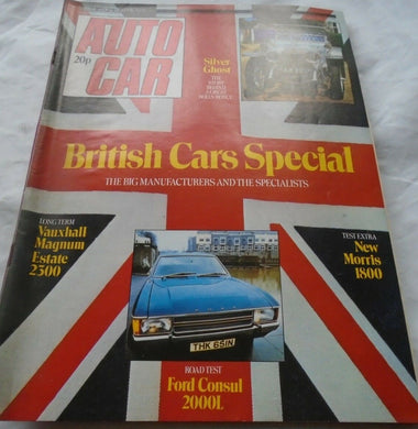 AUTOCAR 26 APRIL 1975. SILVER GHOST, BRITISH CARS SPECIAL VAUXHALL MAGNUM MORRIS