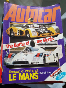 Autocar 17 June 1978 Renault vs Porsche Le Mans 75 years of Ford ...lot more