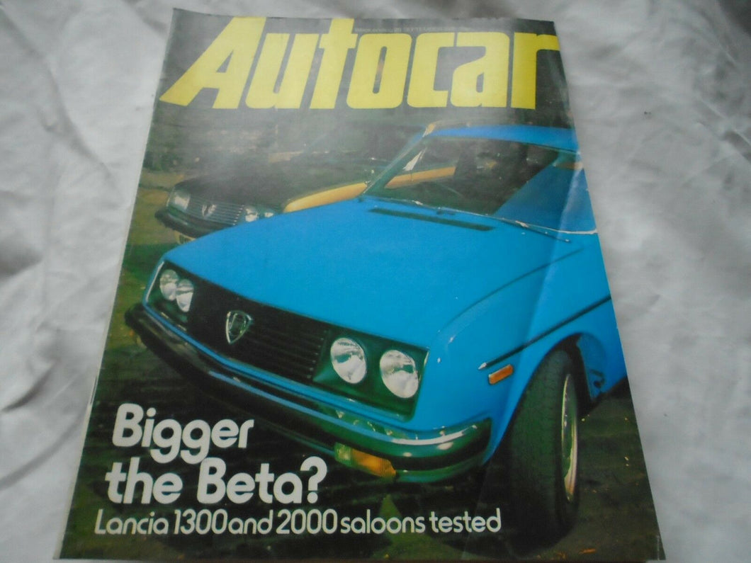 AUTOCAR 25 SEPTEMBER 1976 - BETA - LANCIA 1300 AND 2000 TESTED