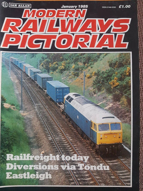 MODERN RAILWAYS PICTORIAL Magazine. IAN ALLAN. JANUARY 1985