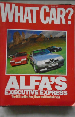 What Car DECEMBER 1988 ALFA 164, SUPRA 3.0I, NISSAN 300 ZX, RENAULT GTA V6