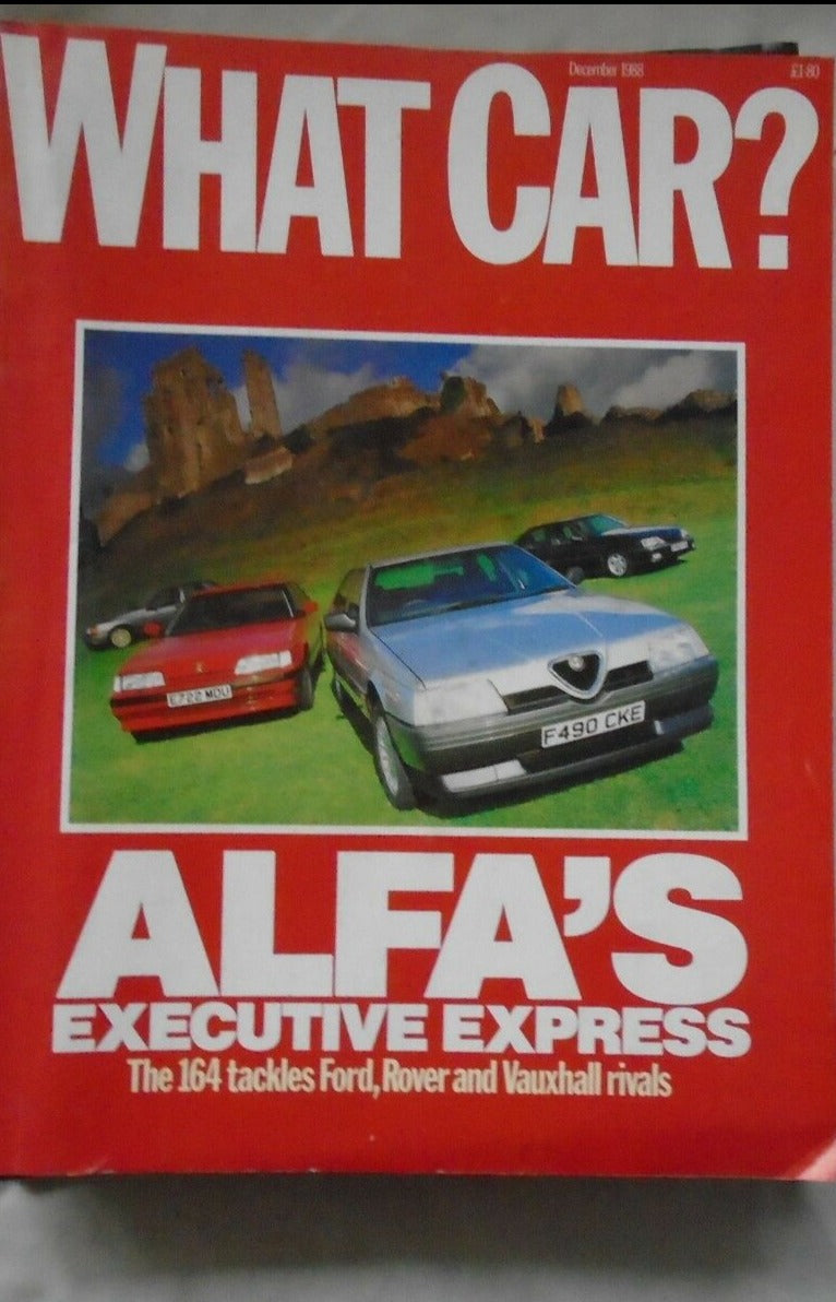 What Car DECEMBER 1988 ALFA 164, SUPRA 3.0I, NISSAN 300 ZX, RENAULT GTA V6
