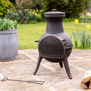El Clasico Chimenea - Outdoor heating - Havana - Smart Garden - H69cm x W38cm x D38cm - Log wood burner Chiminea