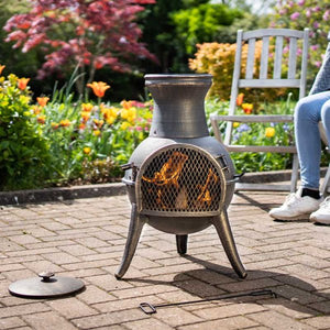 El Clasico Chimenea - Outdoor heating - Havana - Smart Garden - H69cm x W38cm x D38cm - Log wood burner Chiminea