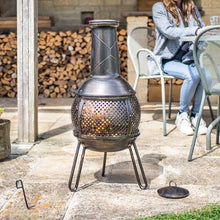 Load image into Gallery viewer, Baja Chimenea - Outdoor heating - Havana - Smart Garden - H90cm x W37cm x D37cm - Log wood burner Chiminea
