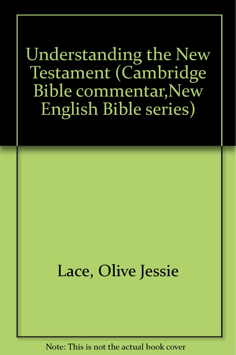 Understanding the New Testament (Cambridge Bible commentar,New English Bible series)