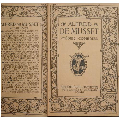Poisies. Comidies [Hardcover] De Musset Alfredo