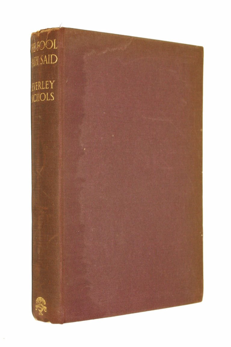 The Fool Hath Said ... [Hardcover] Nichols, Beverley