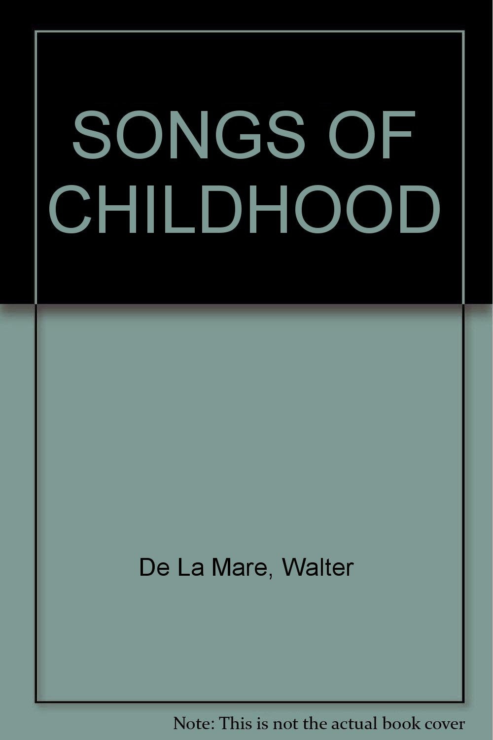 SONGS OF CHILDHOOD