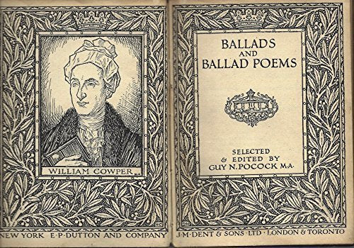 Ballads and Ballad Poems [Hardcover] Pocock, Guy N. (Edited by)