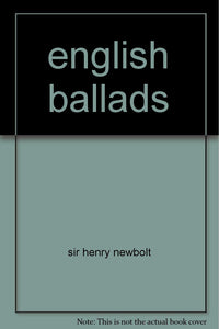 english ballads [Unknown Binding]