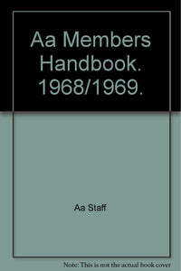 AA Members Handbook 1968 1969 [Paperback]