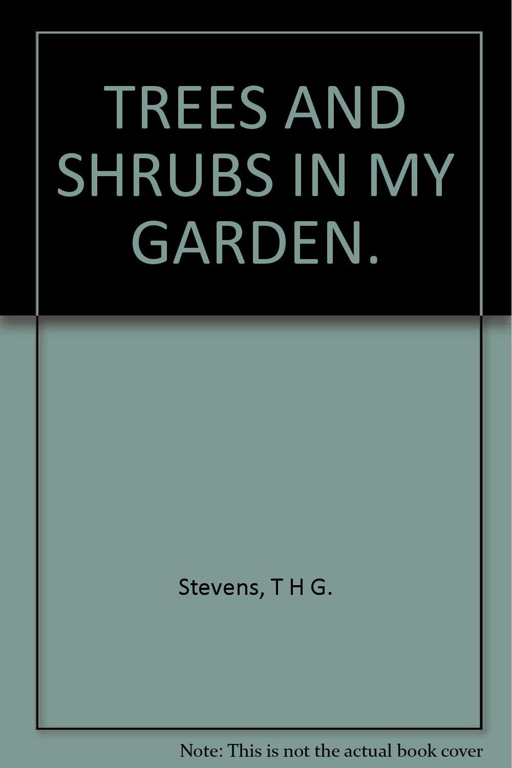 TREES AND SHRUBS IN MY GARDEN.