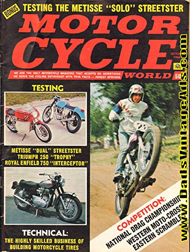 Motor Cycle World: October 1968 [Paperback] Motor Cycle World