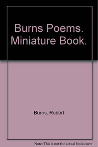 Burns Poems. Miniature Book.
