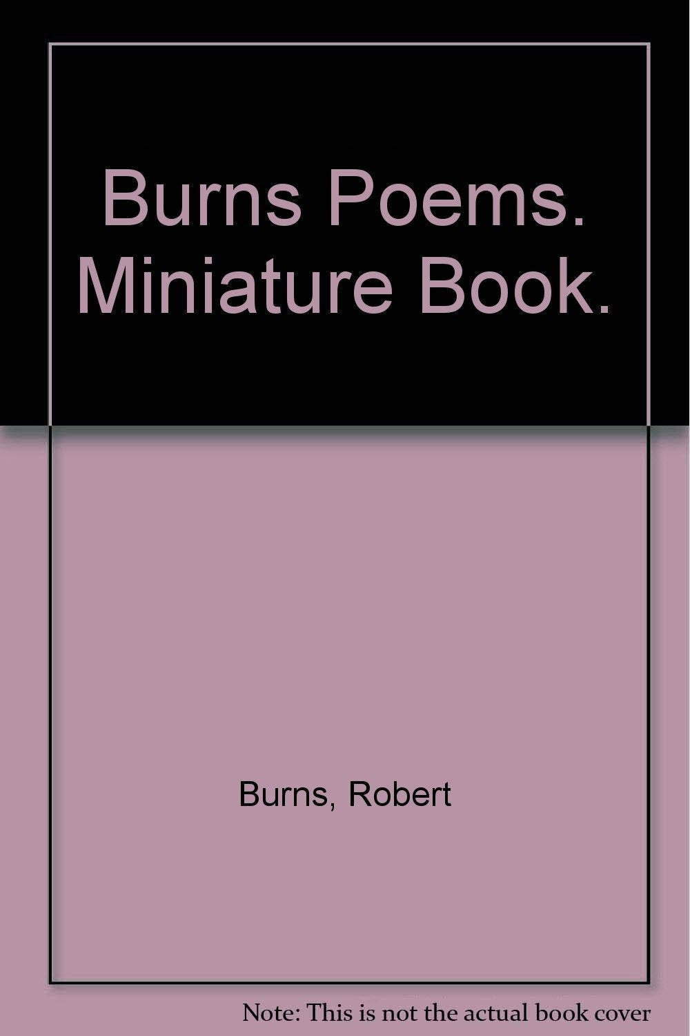 Burns Poems. Miniature Book.