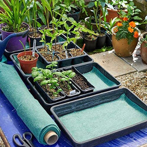 Capillary Matting - Plant Moisture Mat - Germination Tray Liner - 0.6m wide choose length Smart garden - Green Hydrophile