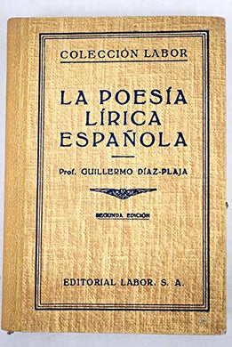 Historia de la poesía lírica española