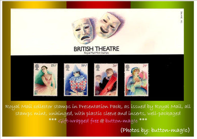 Royal Mail Mint Collector Stamps * BRITISH THEATRE 1982 PRESENTATION PACK NO. 134 * British Stamps in Presentation Pack