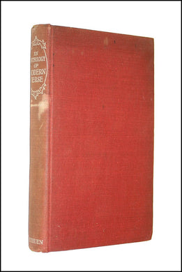 An Anthology Of Modern Verse (Methuen's English Classics)
