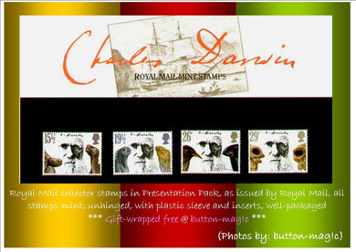 Royal Mail Mint Collector Stamps * CHARLES DARWIN 1982 PRESENTATION PACK NO. 132 * British Stamps in Presentation Pack