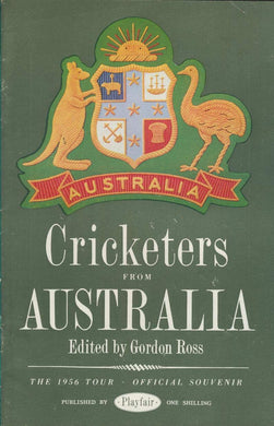 CRICKETERS FROM AUSTRALIA: THE 1956 TOUR - OFFICIAL SOUVENIR.