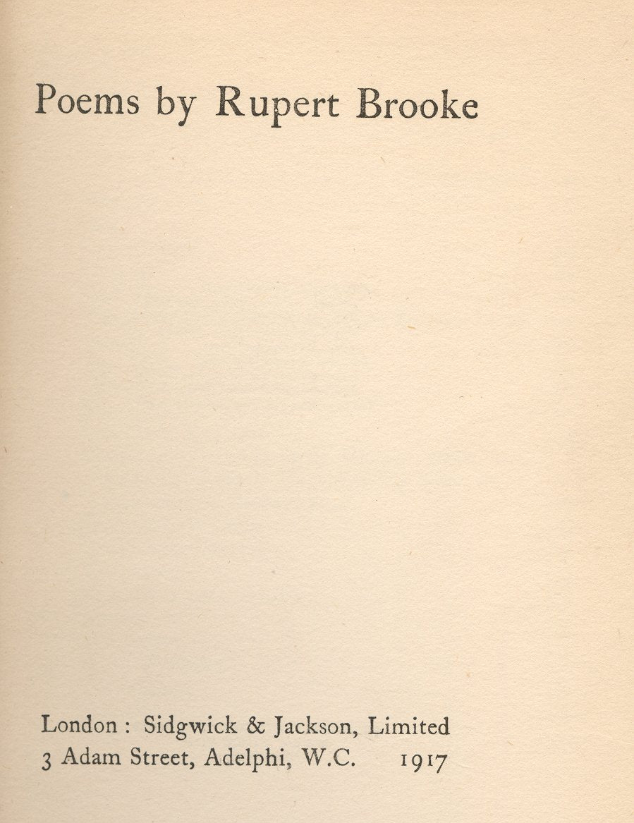 Poems By Rupert Brooke