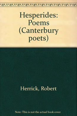 Hesperides: Poems [Hardcover] Herrick, Robert