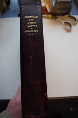 EDINBURGH AND LONDON GAZETTE, November 1920. 14 Gazettes