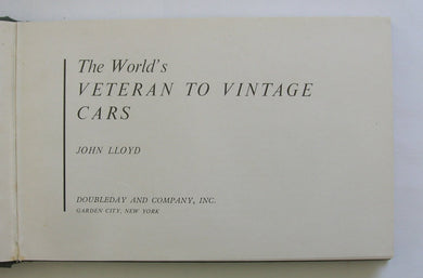 The world's veteran to vintage cars