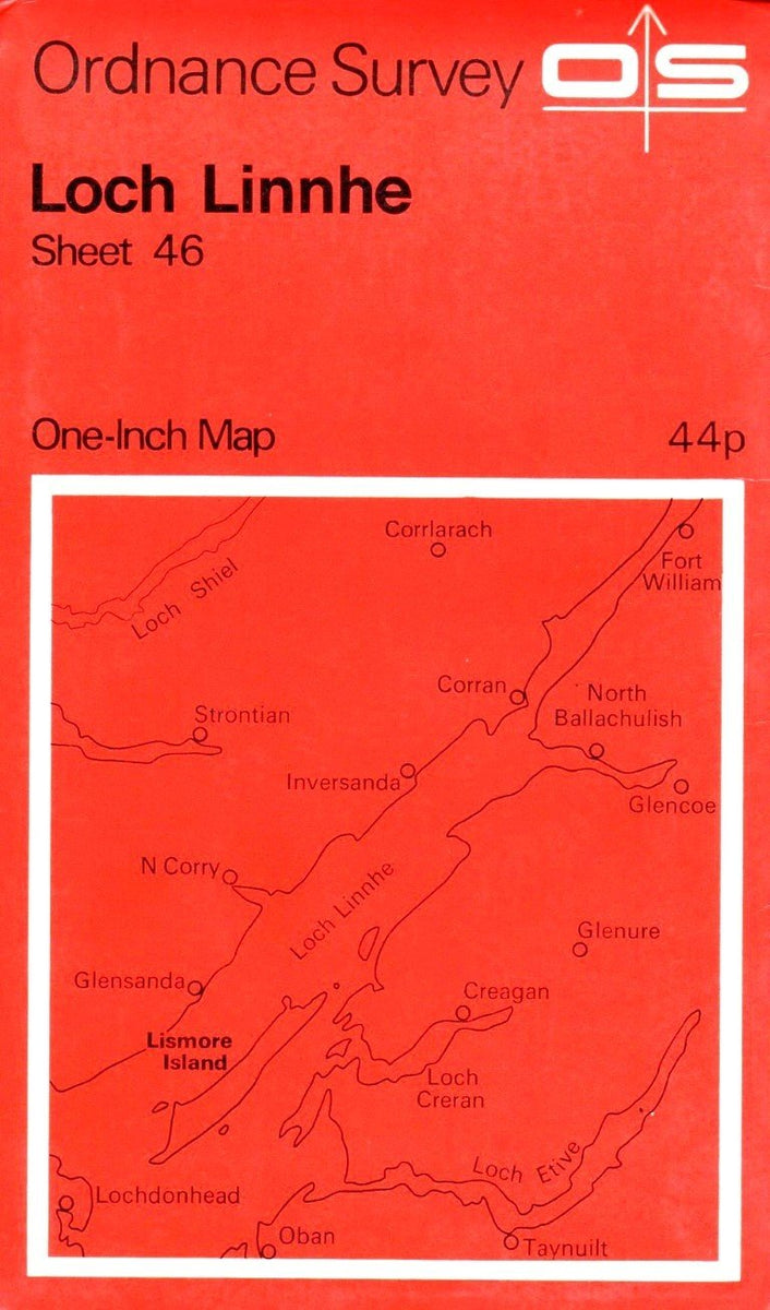 Ordnance Survey One Inch Map. Loch Linnhe. Sheet. 46. [Paperback ...