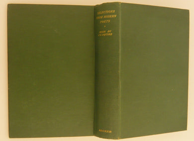 Selections From Modern Poets [Hardcover] Squire, J. C.