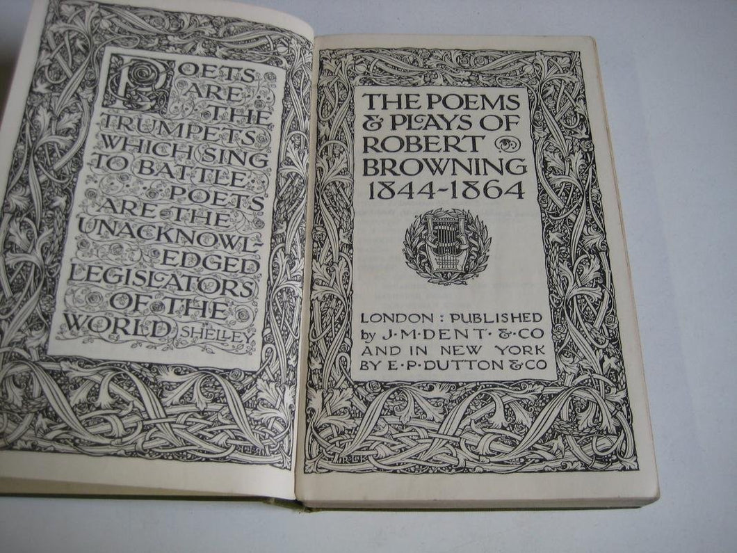 The Poems And Plays Of Robert Browning 1844- 1864