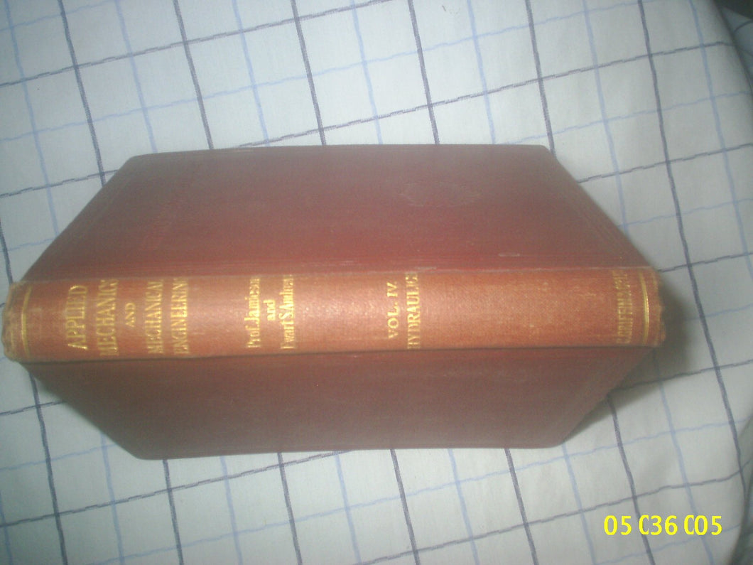 A Text Book of Applied Mechanics and Mechanical Engineering [Hardcover] Professor Andrew Jamieson