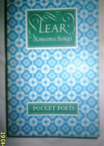 NONSENSE SONGS.The Pocket Poets [Paperback] Lear, Edward and Edward Lear