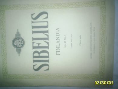 Sibelius Finlandia Op. 26 Nr. 7: Piano Solo
