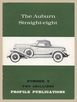 Profile Publications No. 9: The Auburn Straight-eight [Paperback] Charles L. Betts Jr.