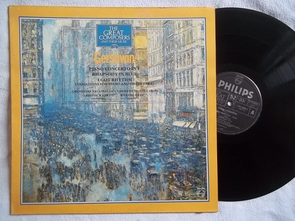 411 029-1 Gershwin Piano Concerto / Rhapsot in Blue Monte Carlo Edo De Waart LP [Vinyl] Edo De Waart / Orchestre National de l'Opera de Monte Carlo
