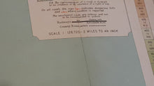 Load and play video in Gallery viewer, John Bartholomew&#39;s new reduced Survey map sheet 7 York Scarborough 2 miles to an inch tourists and cyclists cloth
