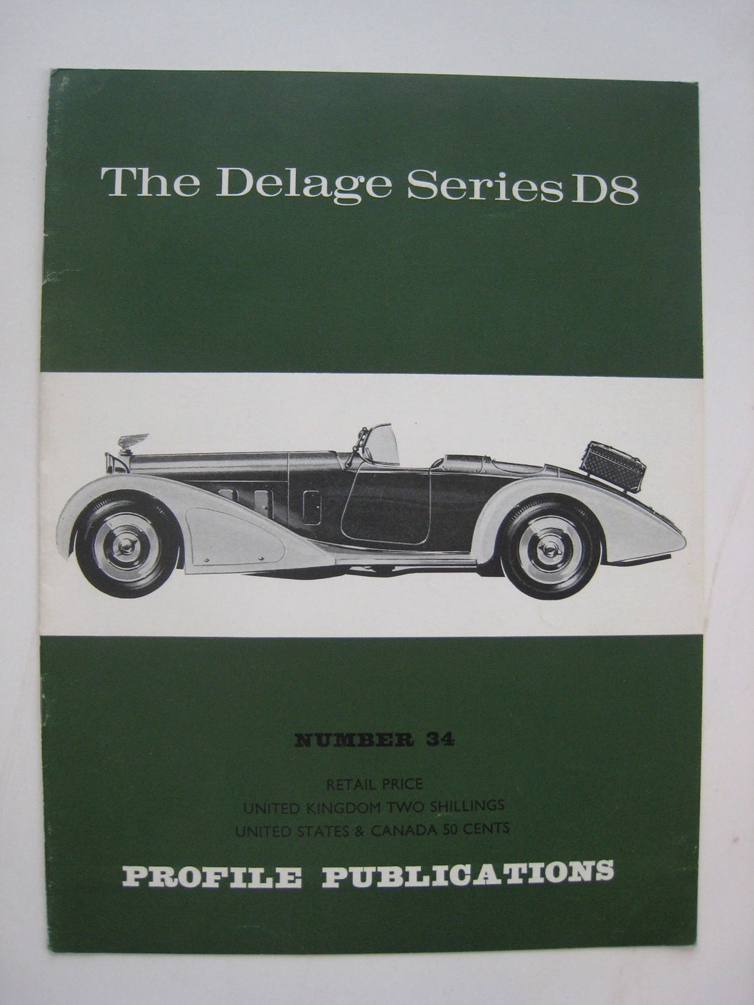 Profile Publications No. 34: The Delage Series D8, 1928-1937