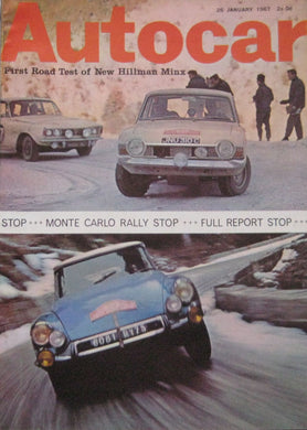 Autocar magazine 26/1/1967 featuring Hillman Minx road test