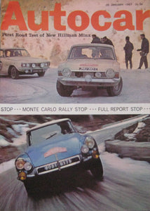 Autocar magazine 26/1/1967 featuring Hillman Minx road test