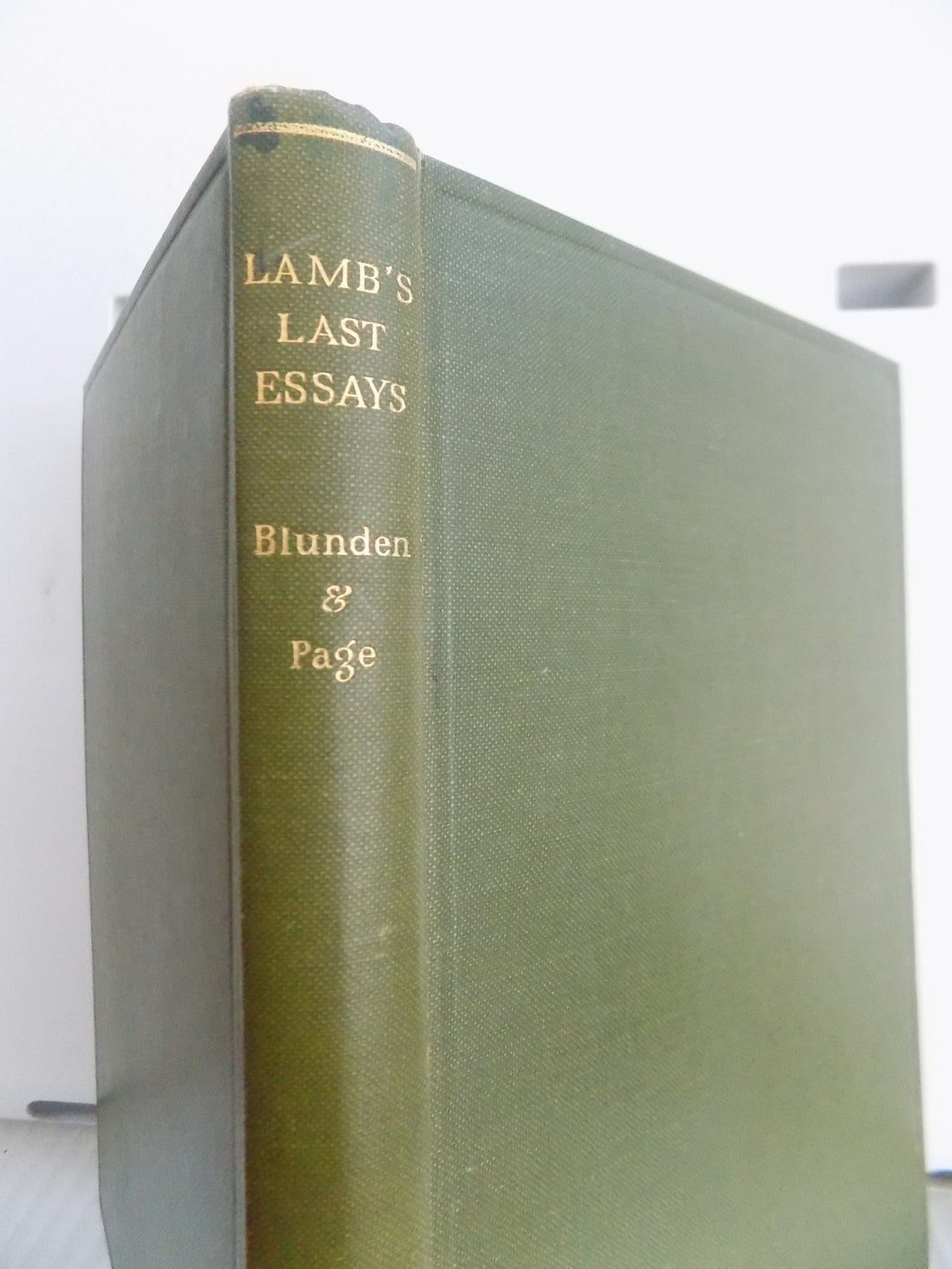 THE LAST ESSAYS OF ELIA [Hardcover] Lamb, Charles.