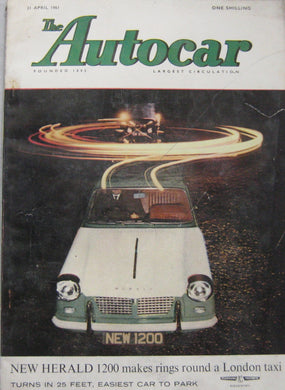 Autocar magazine 21/4/1961 featuring American Motors Ramber road test