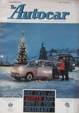 Autocar magazine 23/12/1960 featuring Borgward road test, Lagonda