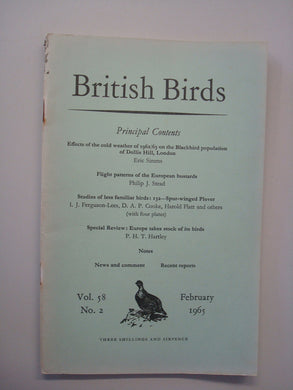 British Birds Vol 58 No 2 February 1965 by Various