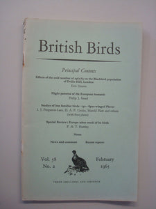 British Birds Vol 58 No 2 February 1965 by Various