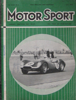 Motor Sport Magazine 06/1958 Vol.34, No.6