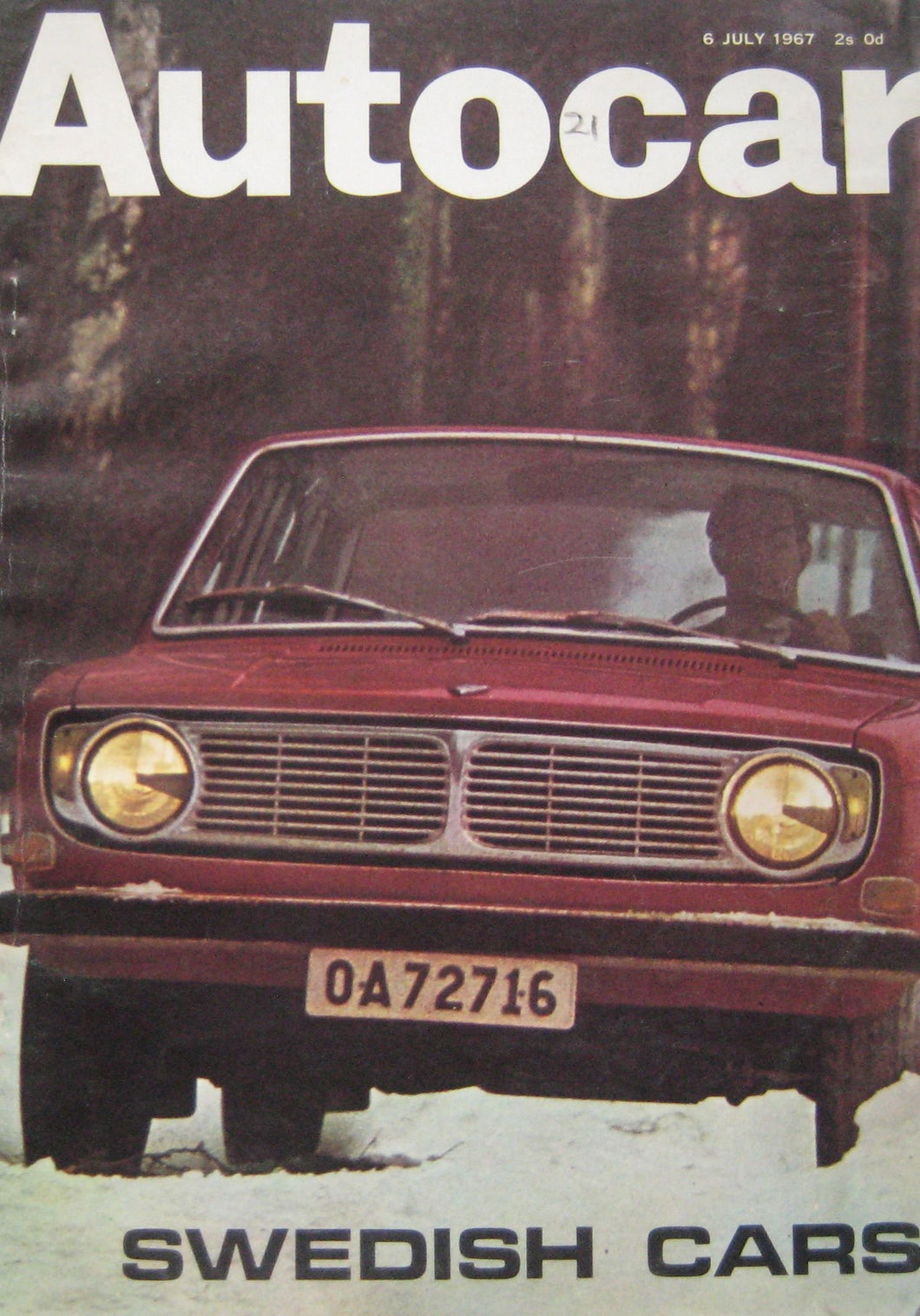 Autocar magazine 6/7/1967 featuring Volvo144S road test